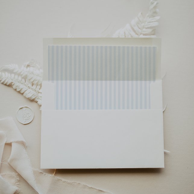 Whimsical French Blue Wedding Envelope (Creator Uploaded)