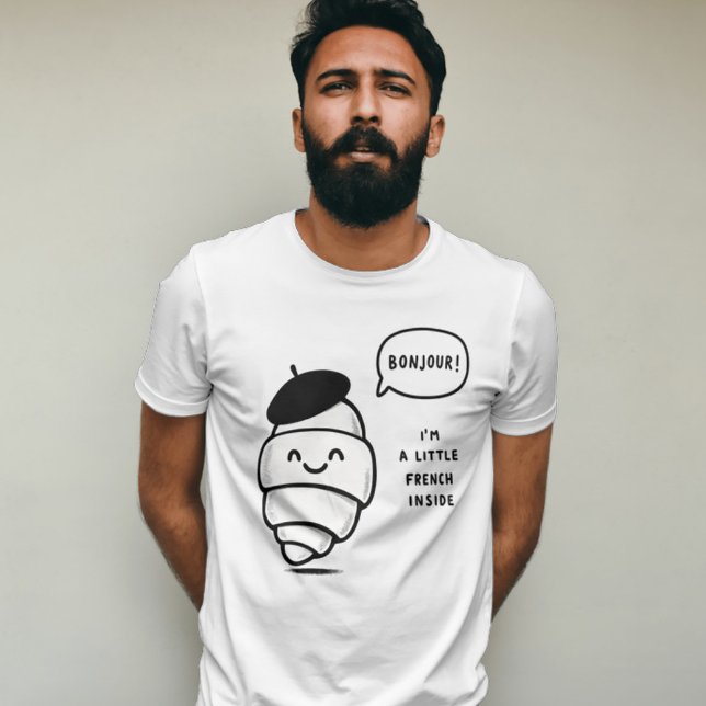 Whimsical French Croissant T-Shirt (Creator Uploaded)