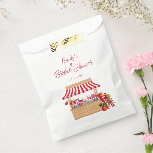 Whimsical Fresh off the Market Bridal Shower favor Favor Bag (Sealed)