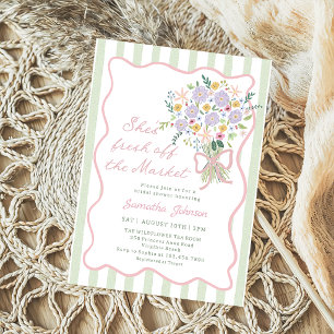 Whimsical Fresh Off the Market Bridal Shower Invitation