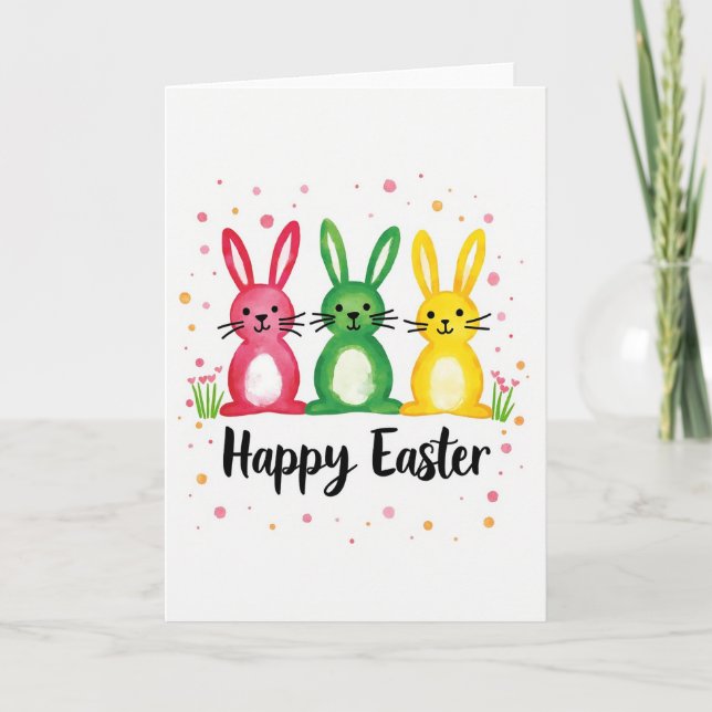 Whimsical Friends Happy Day Card (Front)