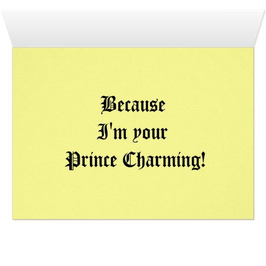 Whimsical Frog Prince with Crown (Inside Horizontal (Bottom))