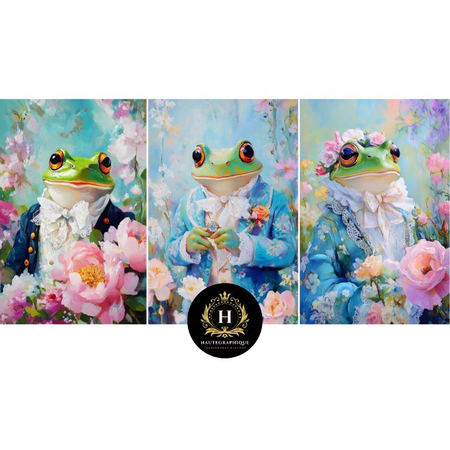 Whimsical Frog Prince Wrapping Paper Sheets (Creator Uploaded)