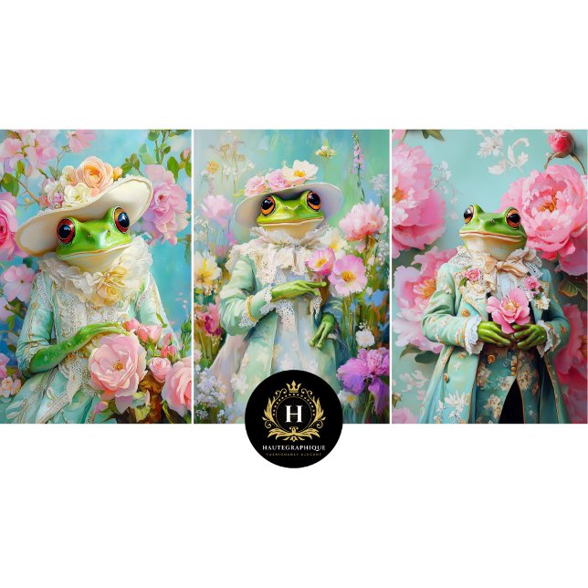 Whimsical Frog Prince Wrapping Paper Sheets (Creator Uploaded)