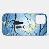 Whimsical Full Moon with Cats Case-Mate iPhone Case (Back (Horizontal))