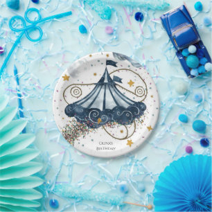 Whimsical Fun Circus Birthday Paper Plates