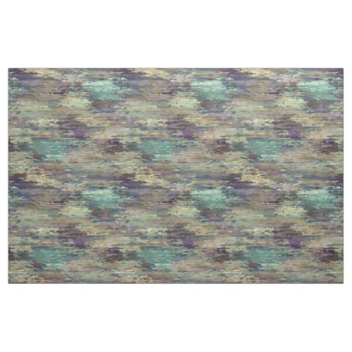 Whimsical Fun Violet Purple Taupe Teal Stripes Art Fabric