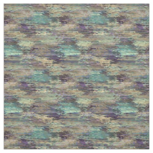 Whimsical Fun Violet Purple Taupe Teal Stripes Art Fabric