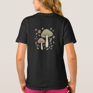 Whimsical Fungi Botanical Graphic Cute T-Shirt