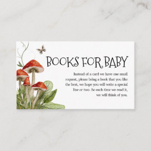 Whimsical Fungi Mushroom Fall Books for Baby Enclosure Card