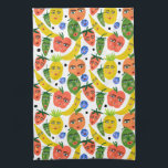 Whimsical Funny Fruit Salad Pattern Kitchen Towel<br><div class="desc">Hope you like this whimsical pattern. Add your own text to customize it if you like. Check my shop for more matching items and other patterns. Thanks for shopping with me!</div>