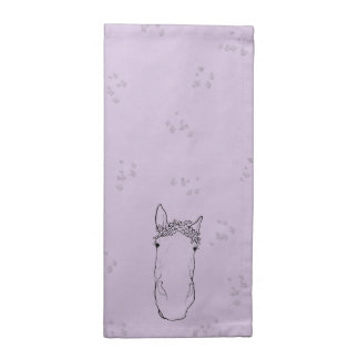 Whimsical funny horse lover equestrian gift Snoot Cloth Napkin
