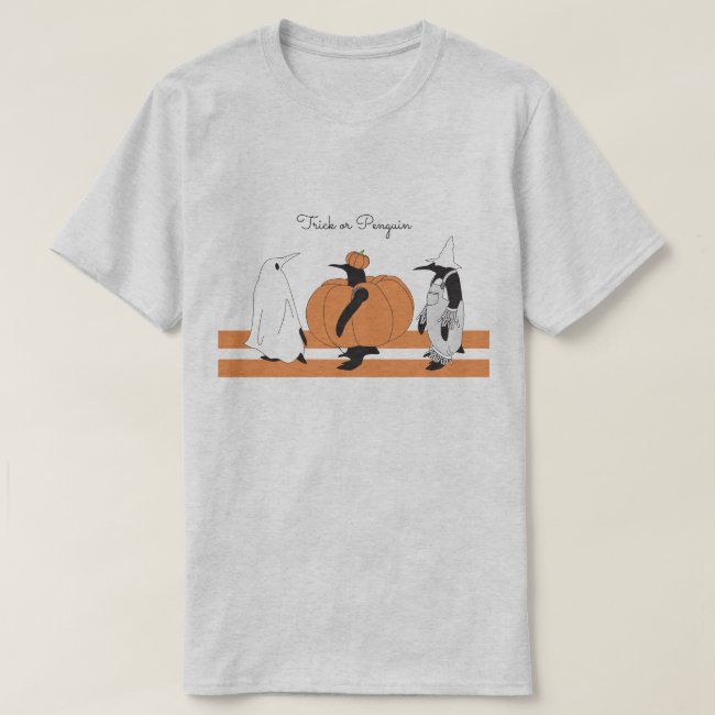 Whimsical Funny Penguin Halloween Personalized