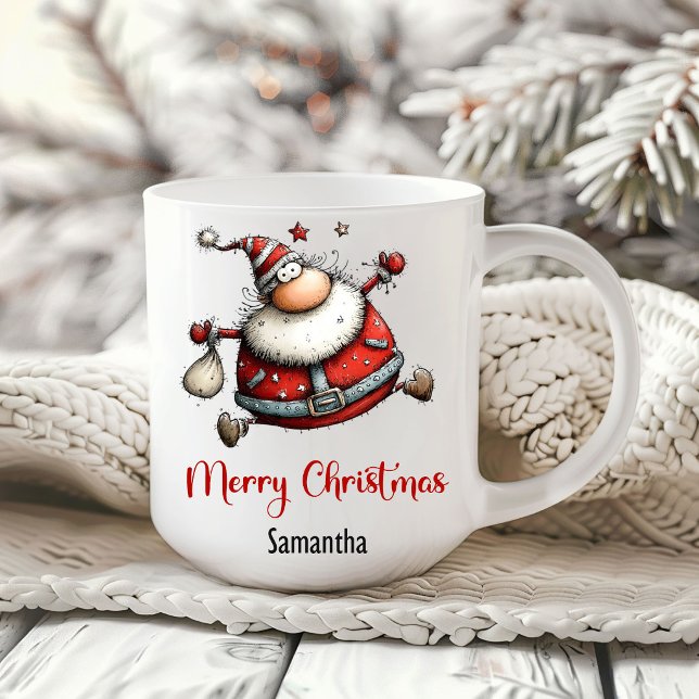 Whimsical Funny Santa Claus Humor Coffee Mug (Whimsical Funny Santa Claus Humor Coffee Mug)