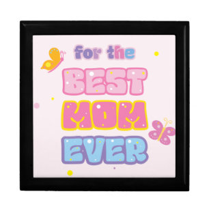 Whimsical Garden Birds & Butterflies Best Mom Ever Gift Box