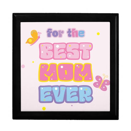 Whimsical Garden Birds & Butterflies Best Mom Ever Gift Box