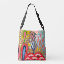 Whimsical Garden; Cereal Box Garden Tote