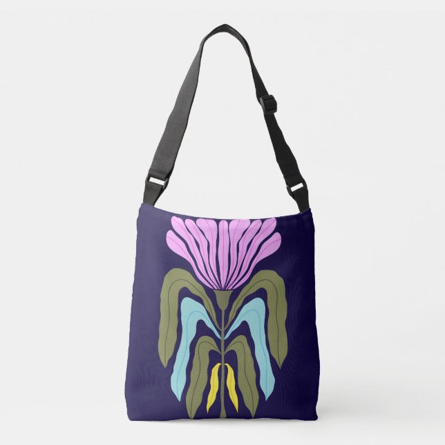 Whimsical Garden Crossbody Bag (Front)