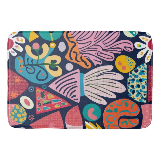 Whimsical Garden Dance Bath Mat (Front)
