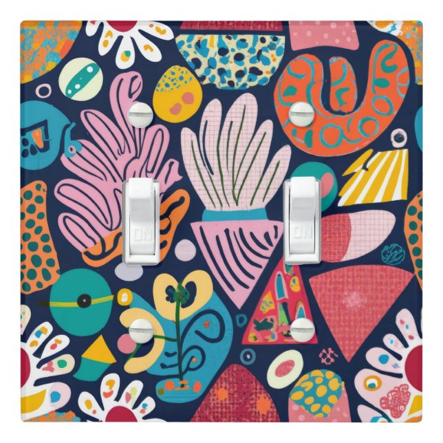 Whimsical Garden Dance Light Switch Cover (In Situ)