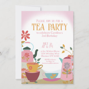 Whimsical Garden Fairytale Tea Party  Invitation