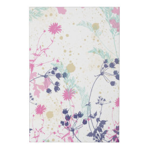 Whimsical Garden Faux Canvas Print