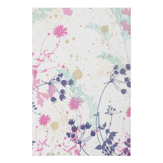 Whimsical Garden Faux Canvas Print (Front)
