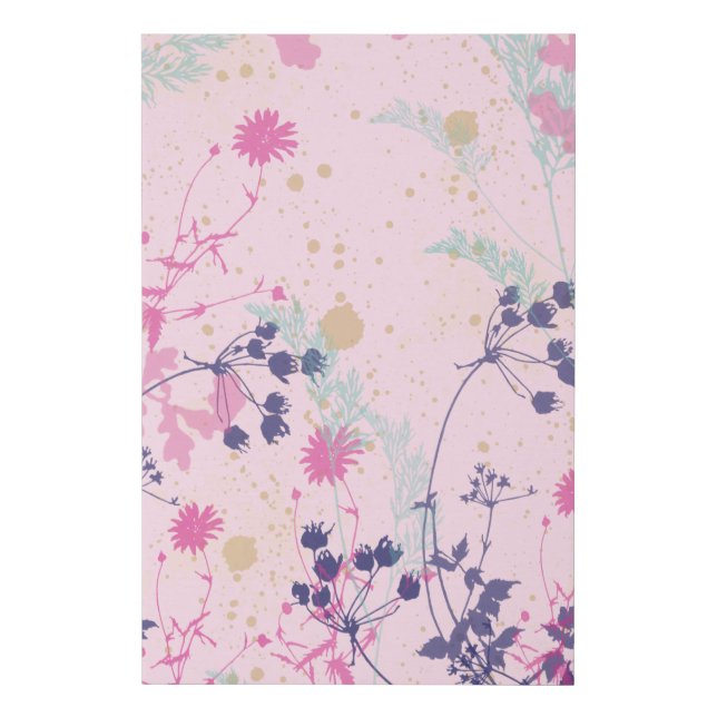 Whimsical Garden Faux Canvas Print (Front)