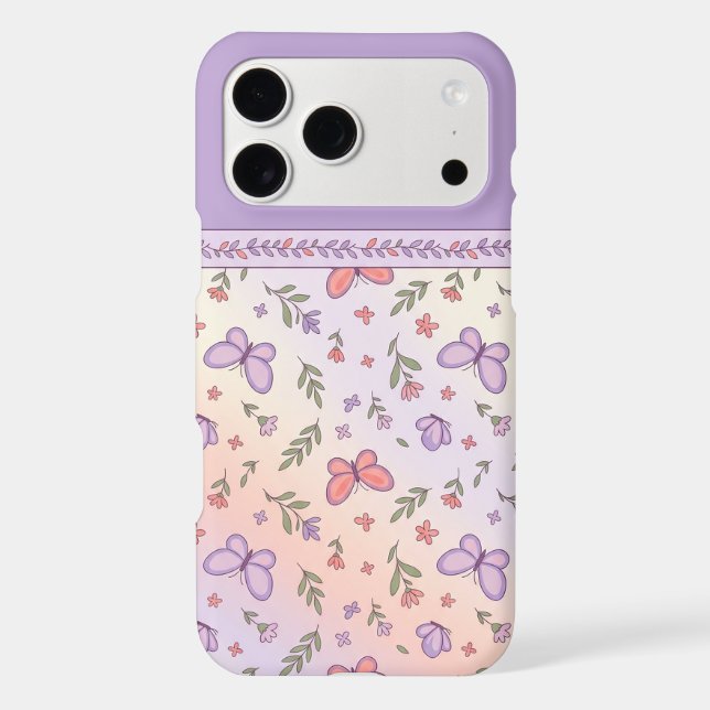 Whimsical Garden Flight Iphone Case (Back)
