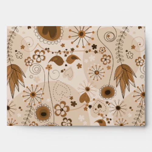 Whimsical Garden in Brown Envelope