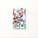 Whimsical Garden Light Switch Cover<br><div class="desc">Magical and Whimsical Watercolor Secret Garden amid colorful watercolor flowers and butterflies . .A gorgeous and airy design that will put beauty into any room. For all or any occasion – make your own statement and be unique and remembered for your thoughtfulness. Colors of lavender, pink orange, coral, mauve, blue,...</div>