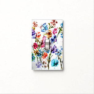 Whimsical Garden Light Switch Cover