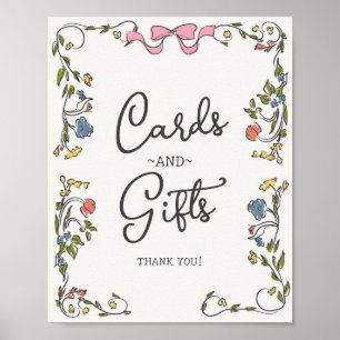 Whimsical Garden Party Floral Cards & Gifts Poster