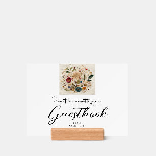 Whimsical Garden Pressed Flowers Bohemian Wedding Holder