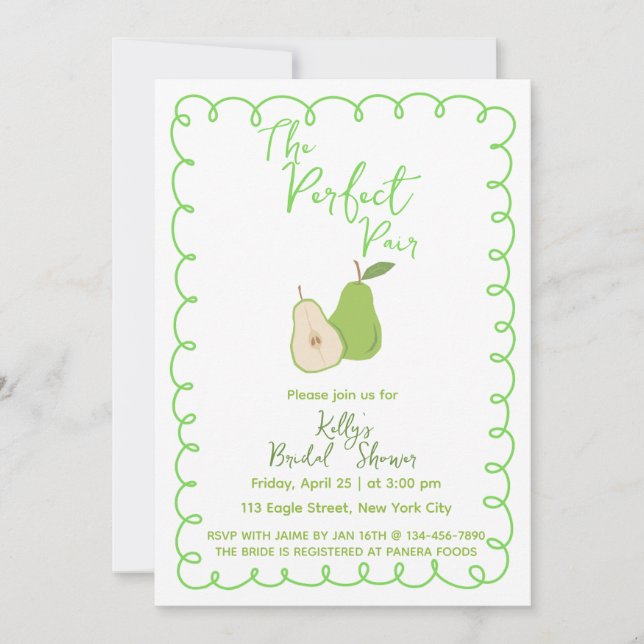 Whimsical Garden Spring Bridal Shower Invitation (Front)