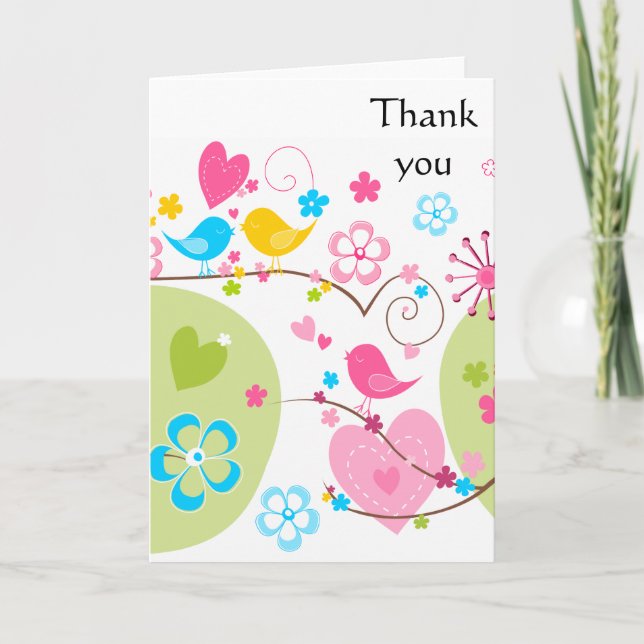 Whimsical Garden Thank You Card (Front)