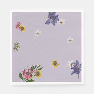 Whimsical Garden Wildflower  Napkins
