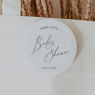 Whimsical Gender Neutral Baby Shower Button