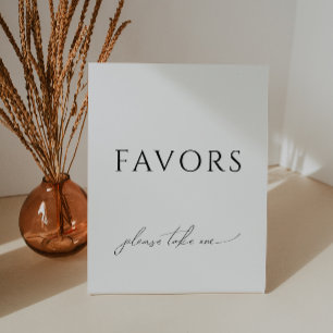 Whimsical Gender Neutral Baby Shower Favors Pedestal Sign