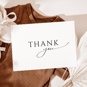 Whimsical Gender Neutral Flat Baby Shower Thank You Card