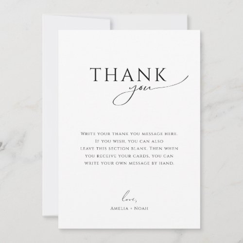 Whimsical Gender Neutral Flat Vertical Baby Shower Thank You Card