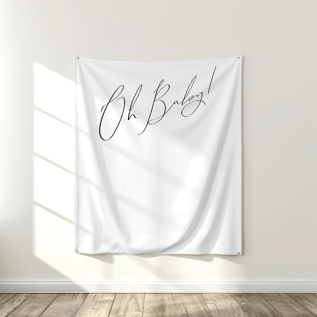 Whimsical Gender Neutral Oh Baby Backdrop (Creator Uploaded)
