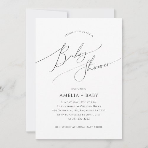 Whimsical Gender Neutral  Photo Baby Shower Invitation