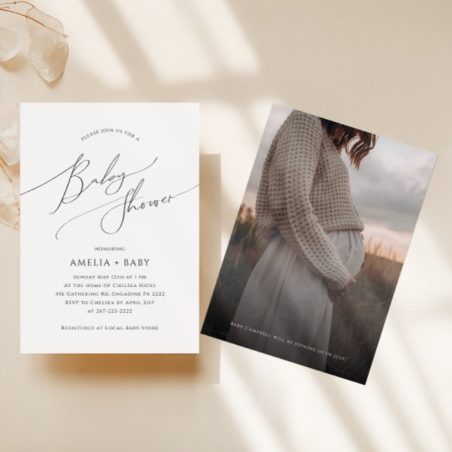 Whimsical Gender Neutral | Photo Baby Shower Invitation (Creator Uploaded)