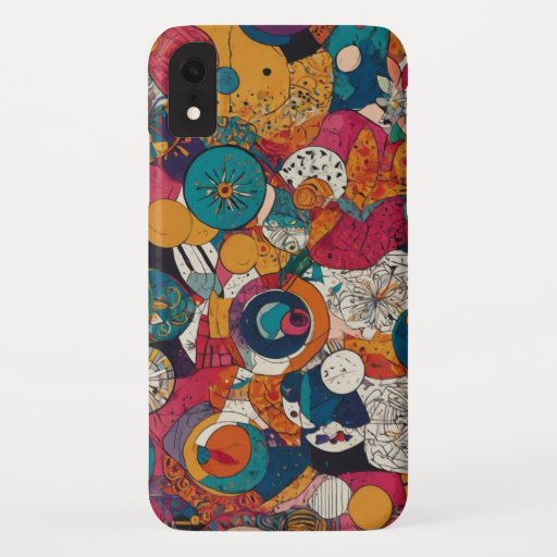 Whimsical Geometric Fusion iPhone XR Case