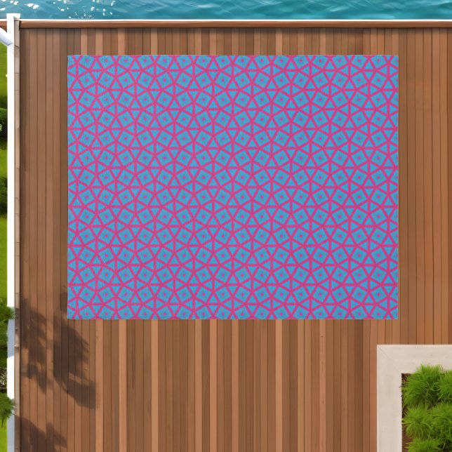 Whimsical Geometric Pattern Outdoor Rug (Insitu (Outdoor 1))