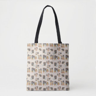 Whimsical Ghost Cottage Pattern Tote Bag | Market