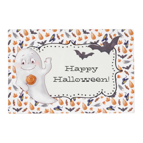 Whimsical Ghost Halloween Placemat