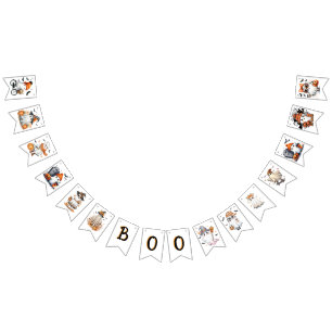Whimsical Ghosts - BOO - Bunting Flags
