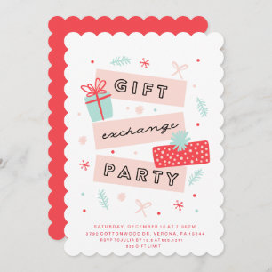 Whimsical Gift Exchange Party Invitation